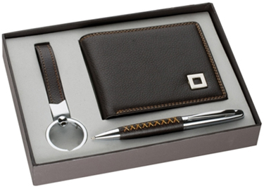 Personalized gift ideas such as wallet, pen and watch