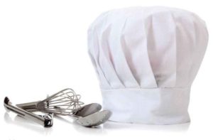FG-160 White Cotton Chef Cap
