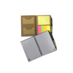 FG-178 A5 Reycle notebook w post it, namecard slot n pen