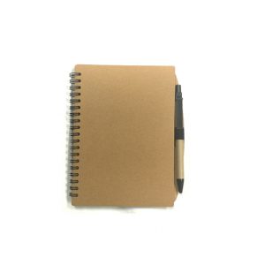 FG-178 A5 Reycle notebook w post it, namecard slot n pen