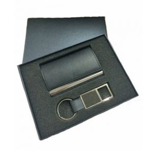 FG-317 PU Namecard Holder w/ Metal Pen Set