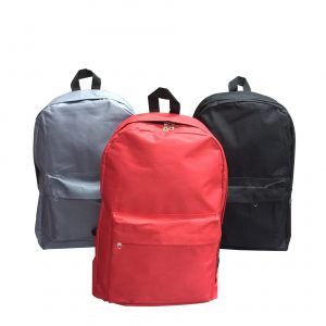 FG-821 600D Backpack with zip compartment (Size: 32 x 45 x 14.5cm)