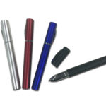 FG-825 Metallic Plastic Pen with Cap - Ink Black