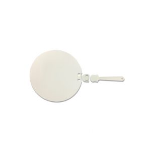 FG-95 18CM White PP Fan with handle