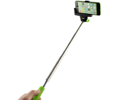 Monopod with built in shutter